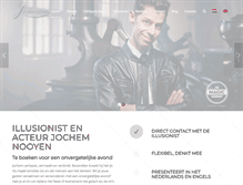 Tablet Screenshot of goochelaar.eu